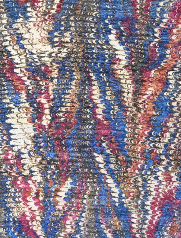 9' 01" x 12' 00" Indigo Collection Pakistani Rug - Image 2