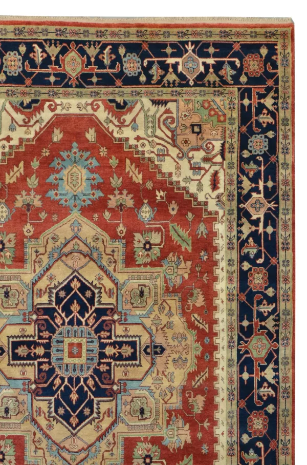 10' 00" x 14' 00" Heriz Collection Indian Rug - Image 2
