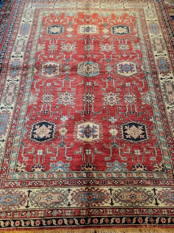 5' 10" x 7' 09" Wool Kazak Rug- 6359