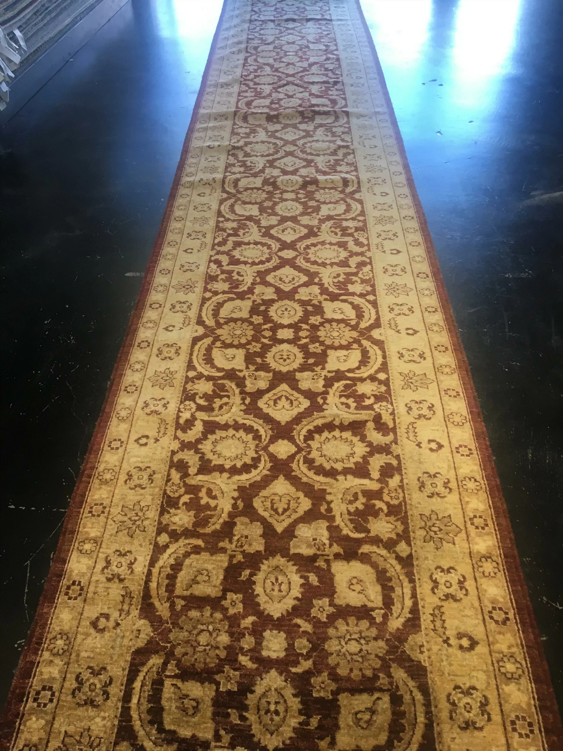 3' 06" x 20' 02" Wool Vintage Rug- 4910