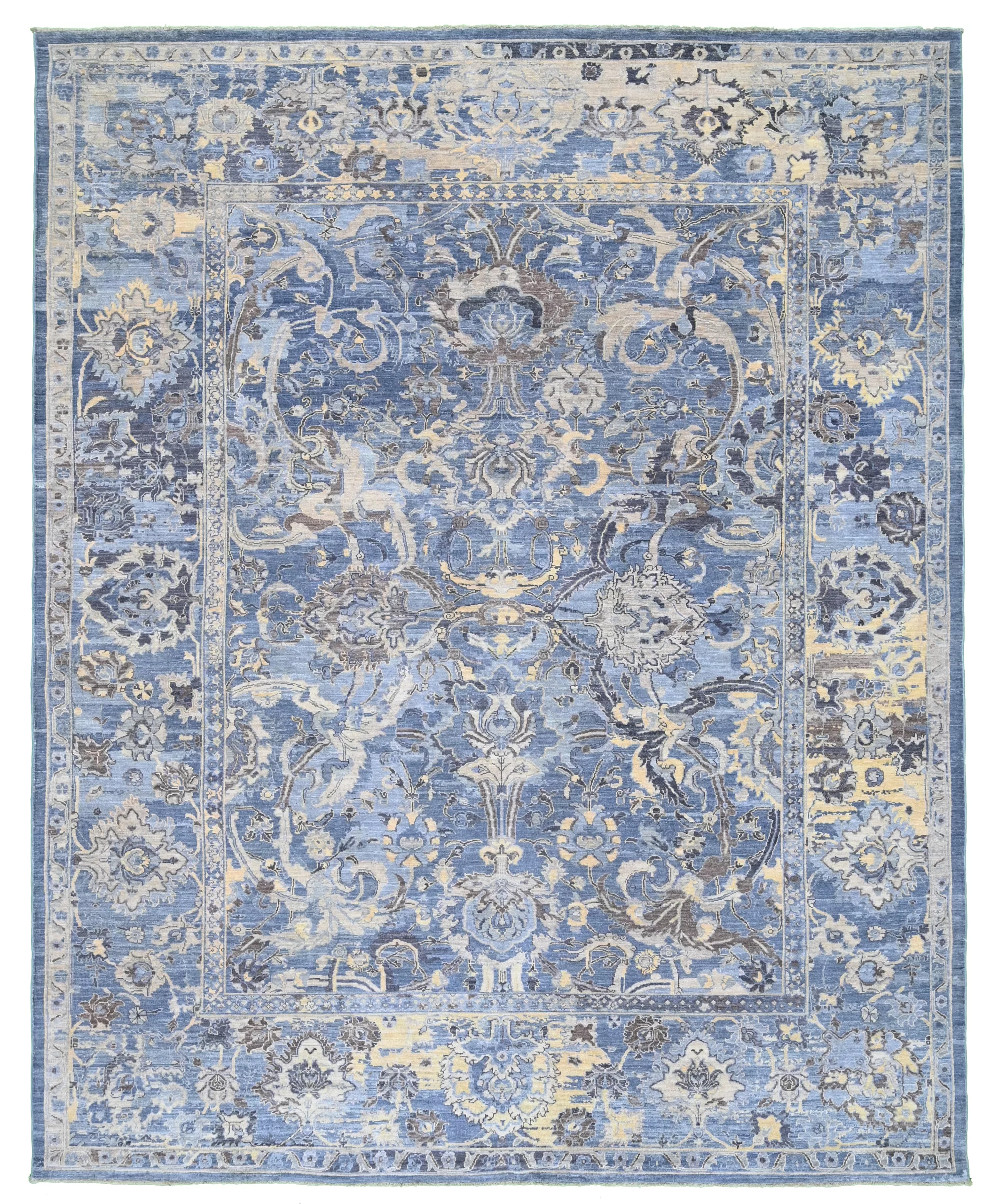 8' 00" x 9' 11" Wool Indigo Rug Collection- 5091