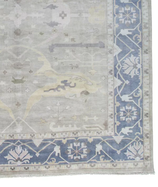 12' 03" x 14' 09" M.G. Collection Indian Rug - Image 2