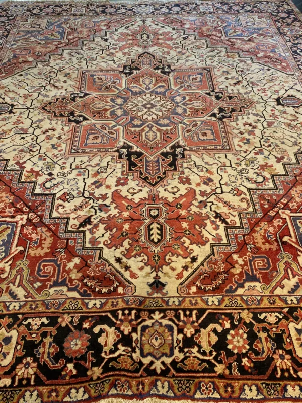 8' 01" x 10' 09" Wool Rectangle Rug- 4353