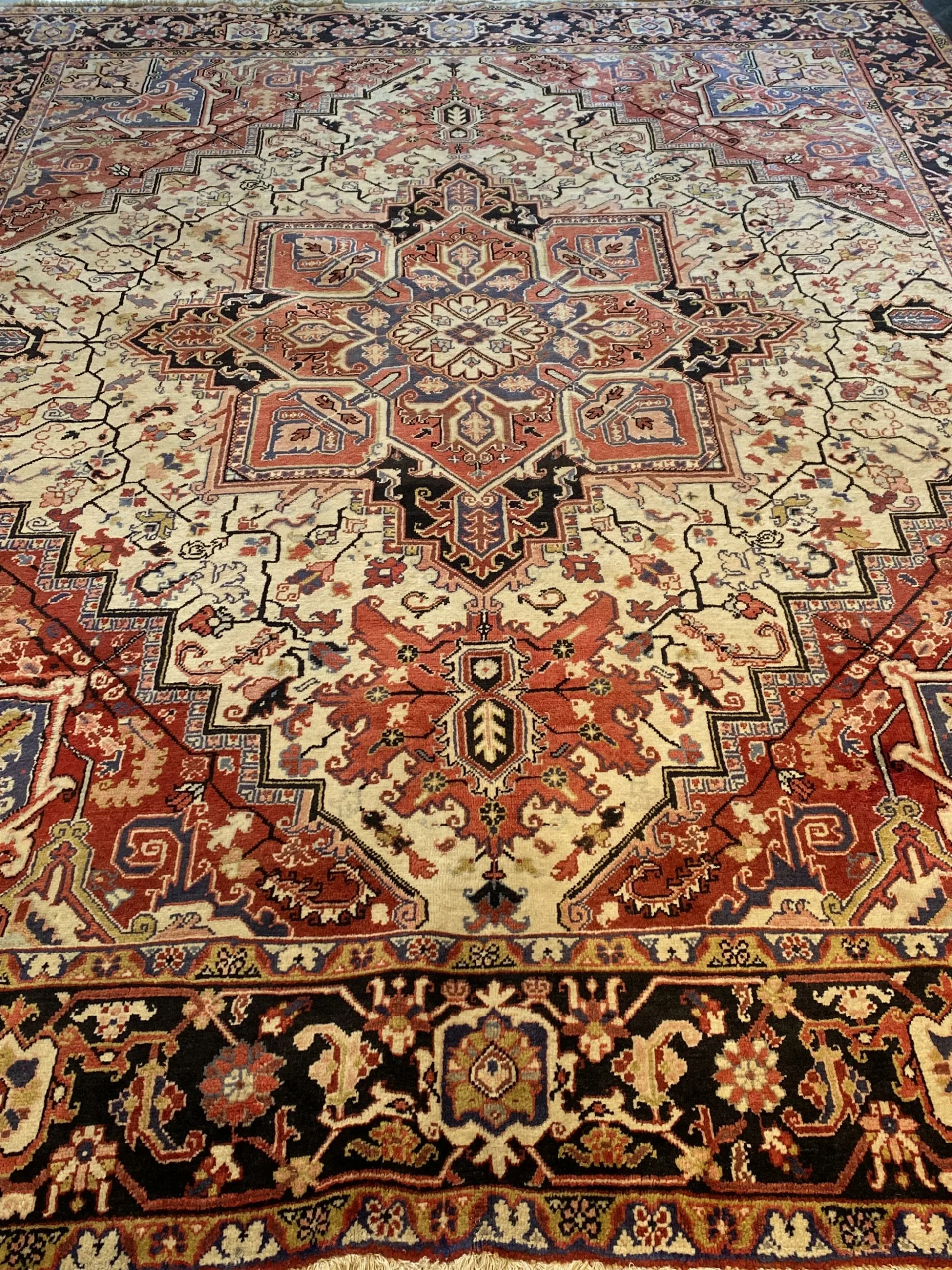 8' 01" x 10' 09" Wool Rectangle Rug- 4353