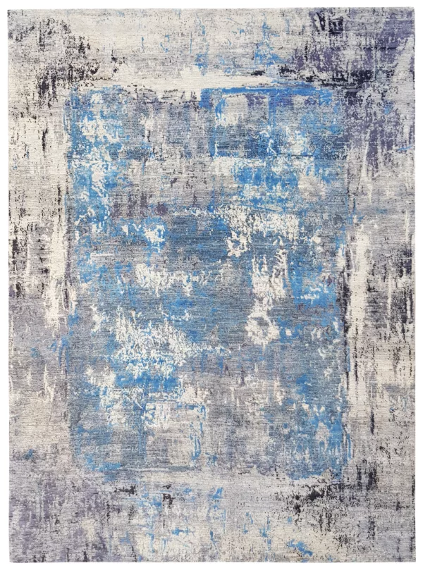 8' 10" x 12' 01" Indigo Collection Pakistani Rug