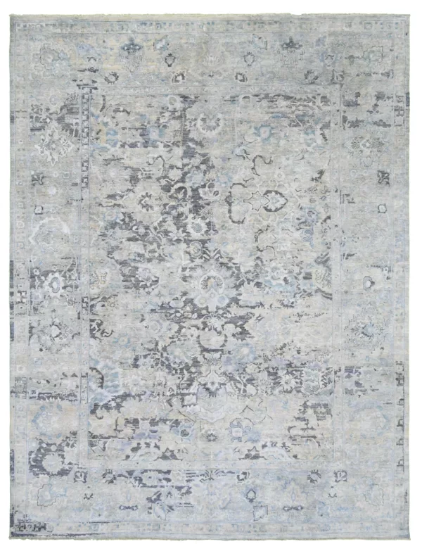 8' 10" x 11' 09" Indigo Collection Pakistani Rug