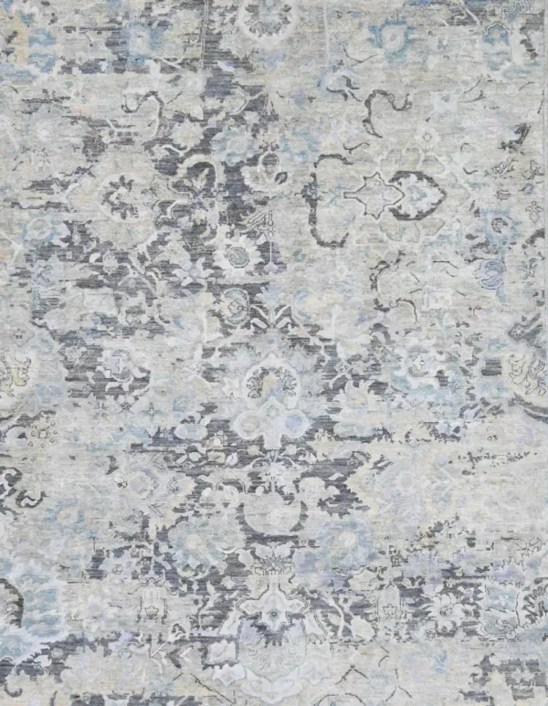 8' 10" x 11' 09" Indigo Collection Pakistani Rug - Image 2