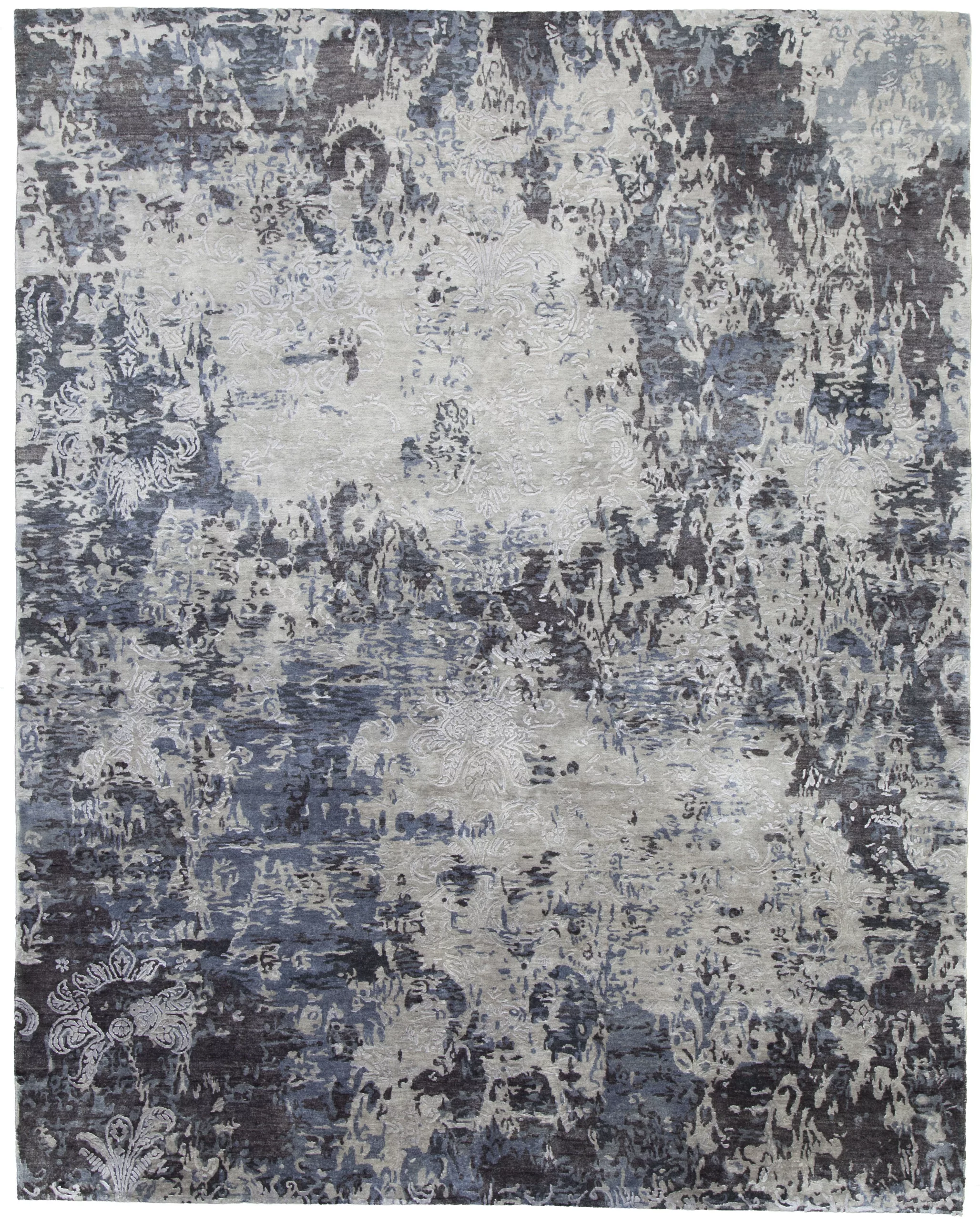 7' 11" x 9' 11" Emerald Collection Indian Rug