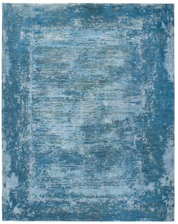 8' 10" x 11' 04" Wool Indigo Rug Collection- 5082
