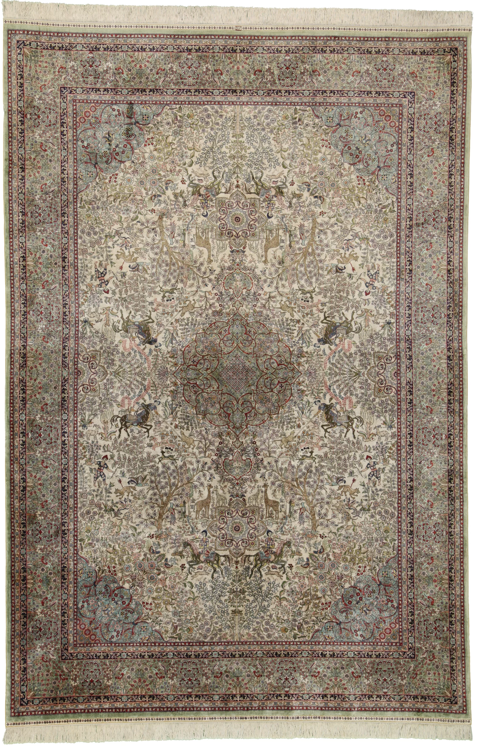 6' 00" x 9' 09" Silk Rug- 5488