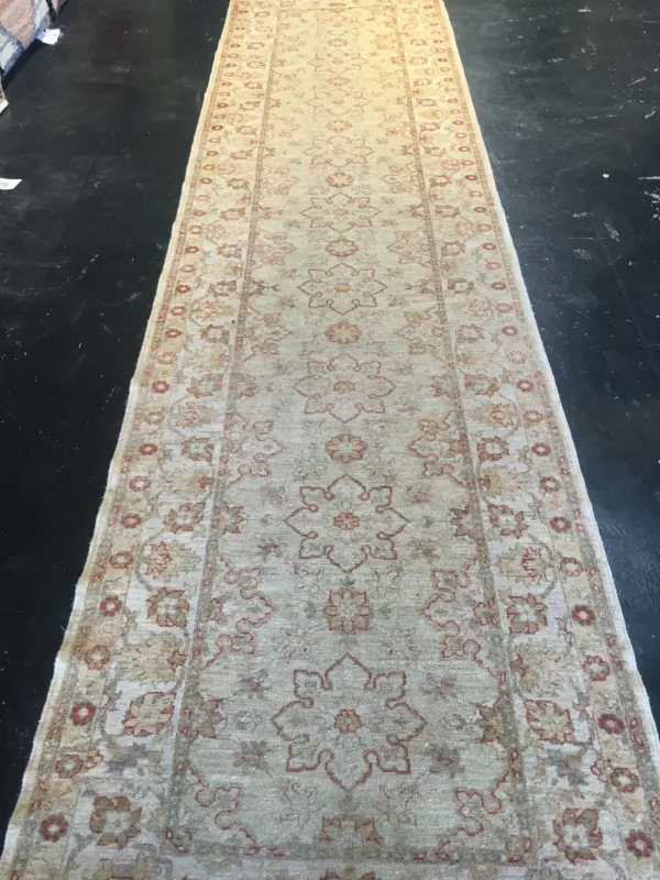 3' 06" x 15' 03" Wool Vintage Rug- 4905