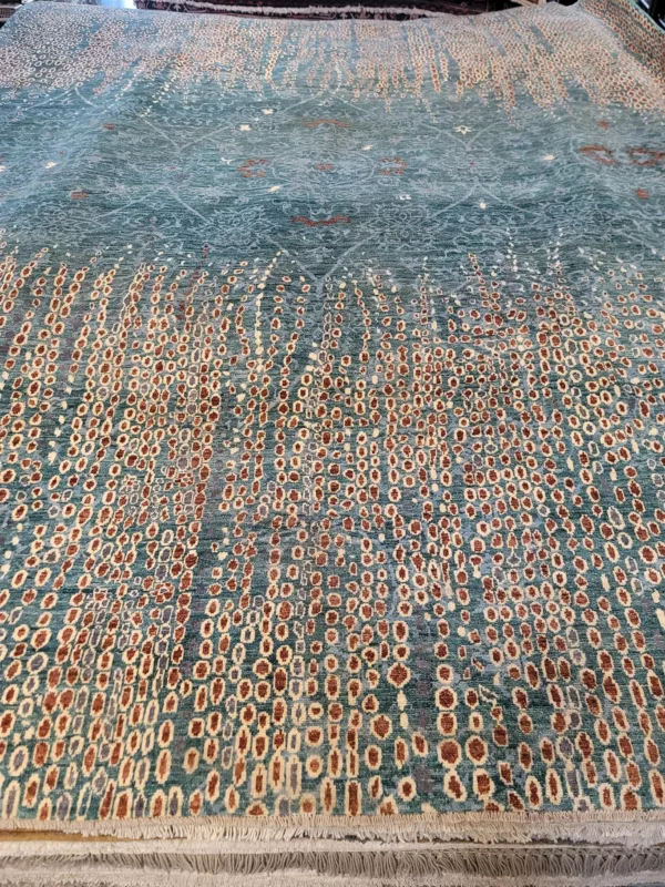 9' 05" x 12' 00" Wool & Silk Rug- 5944