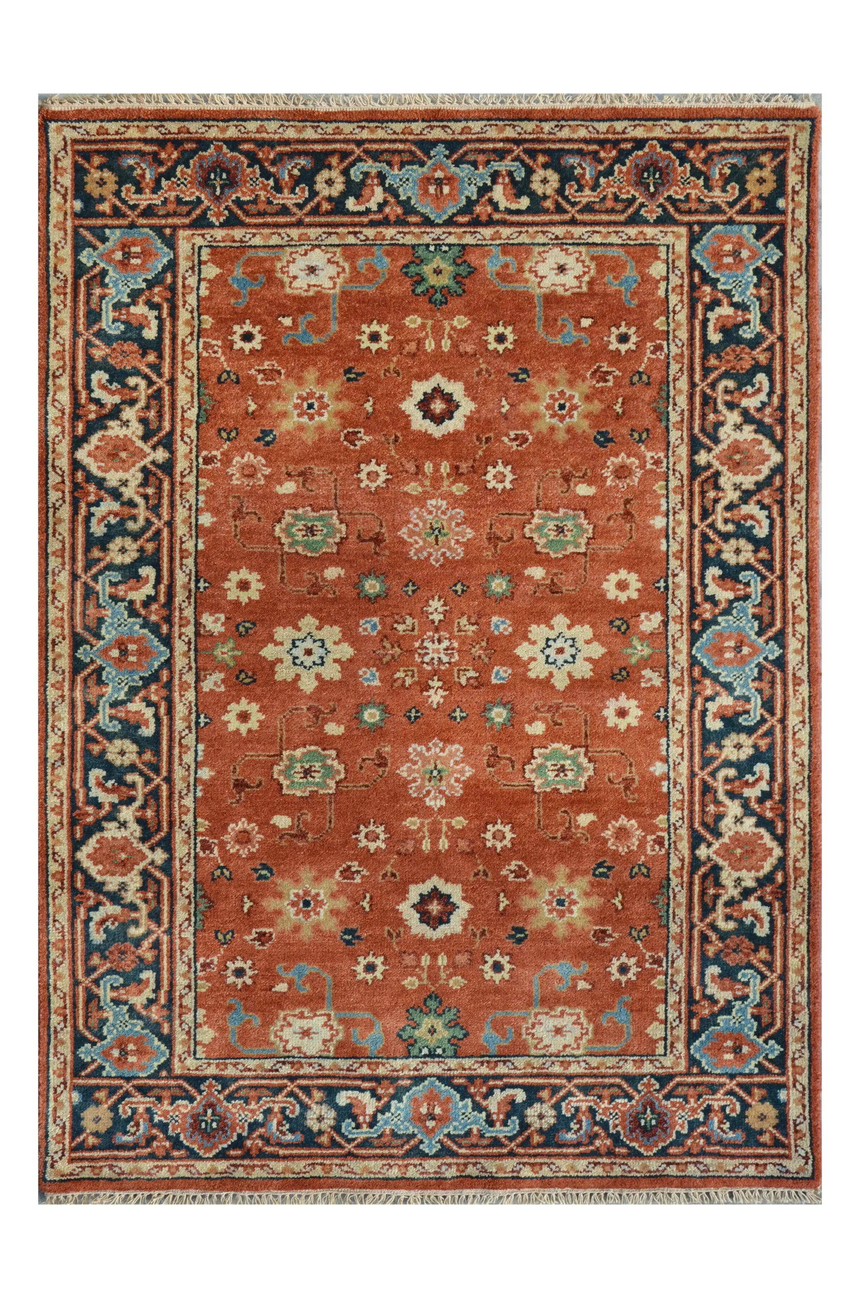 4' 00" x 6' 00" Heriz Collection Indian Rug