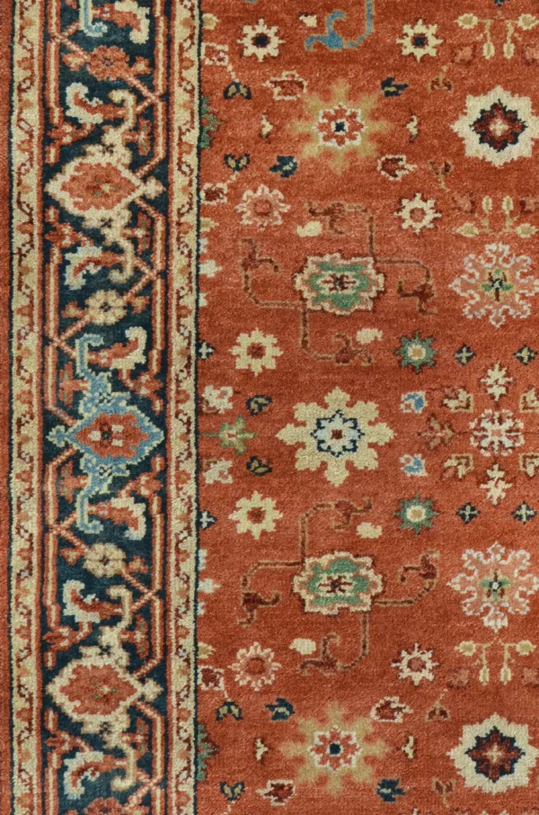 4' 00" x 6' 00" Heriz Collection Indian Rug - Image 2
