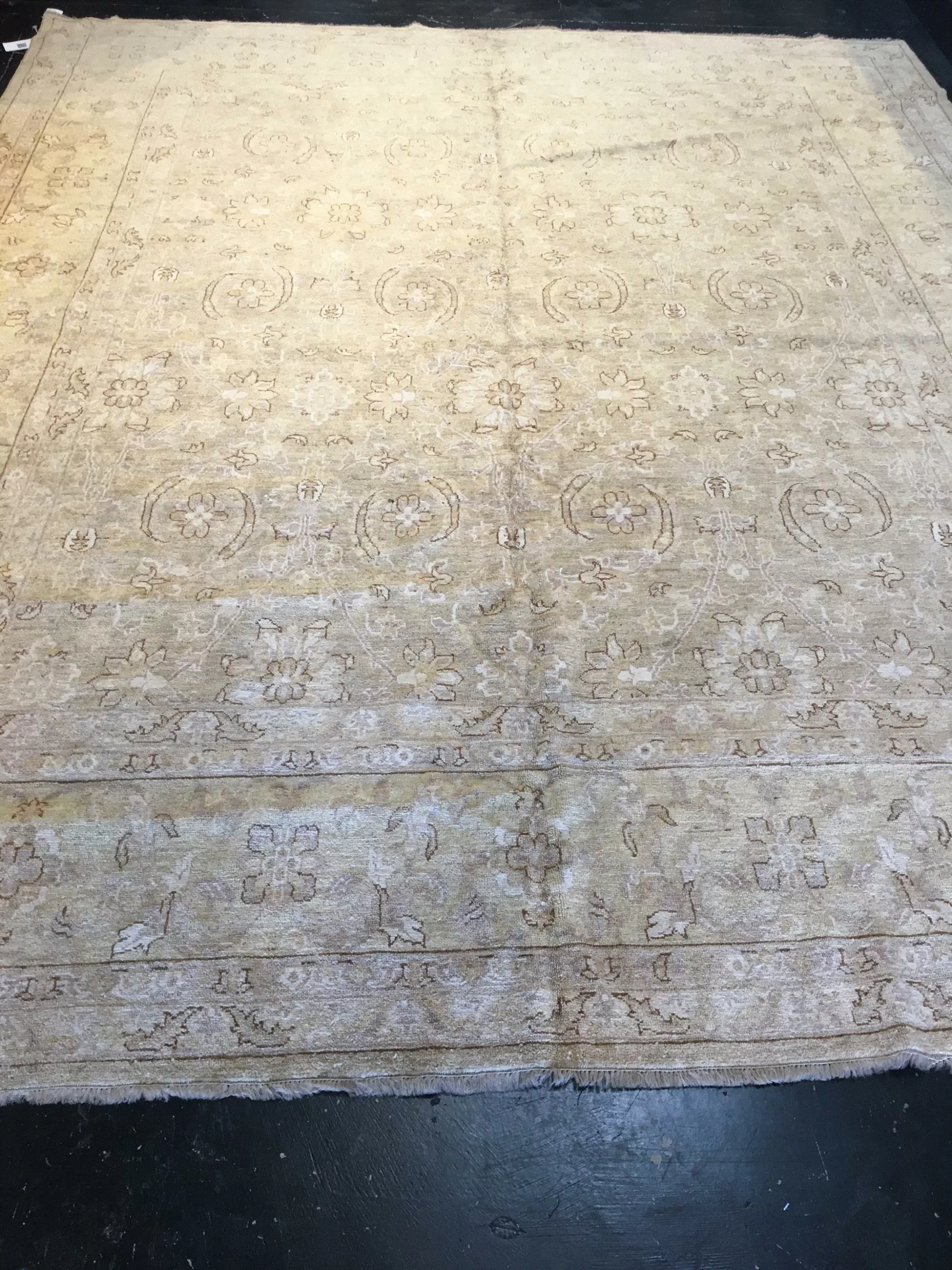 10' 01" x 12' 03" Wool Vintage Rug- 4909