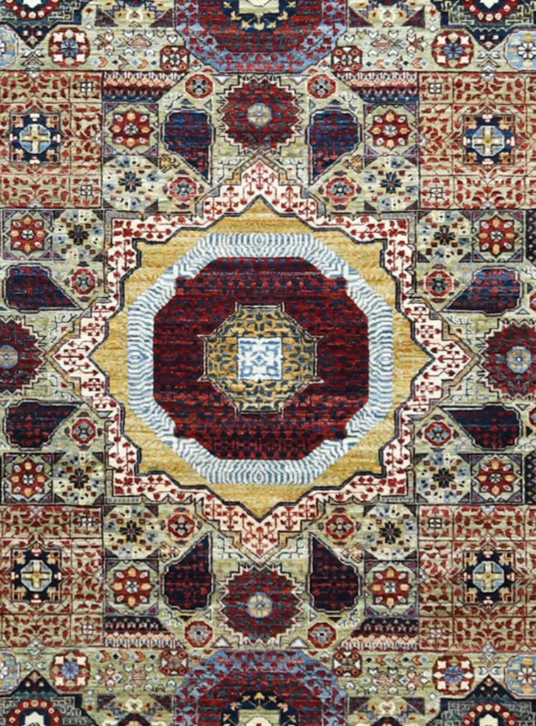 5' 01" x 6' 09" Farahan Collection Pakistani Rug