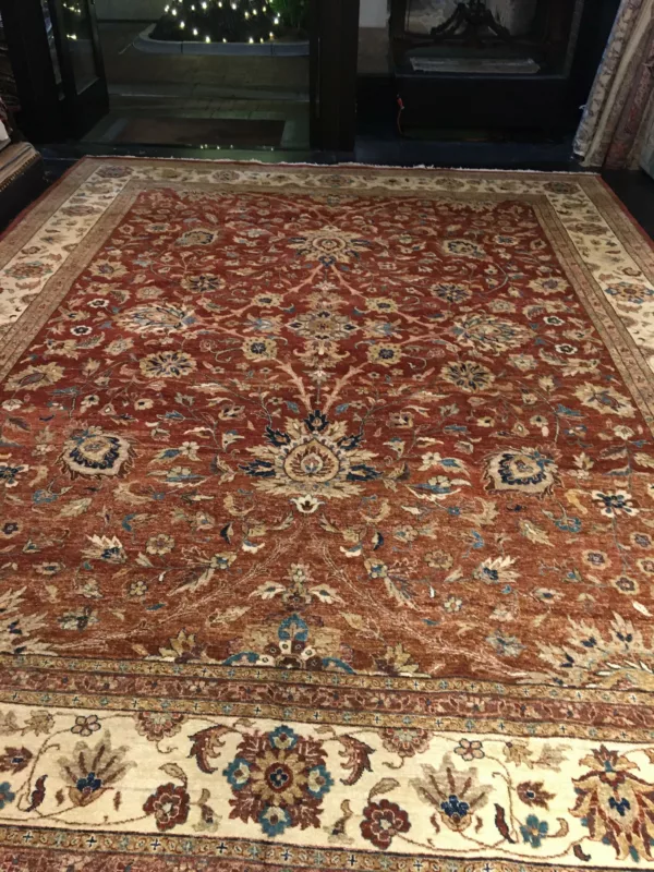 11' 05" x 15' 00" Wool Rectangle Rug- 4344