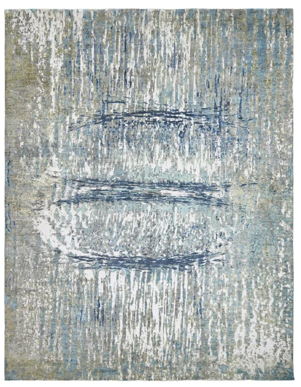 10' 02" x 14' 02" Indigo Collection Pakistani Rug