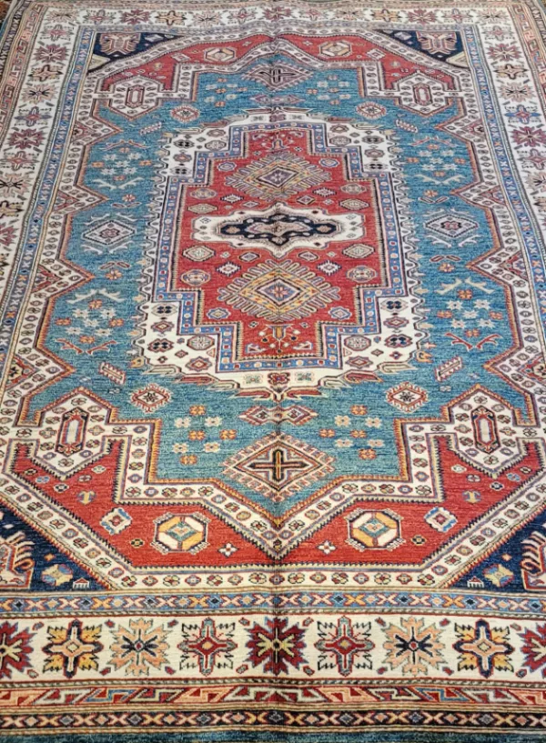 6' 00" x 8' 09" Wool Kazak Rug- 6365 - Image 2