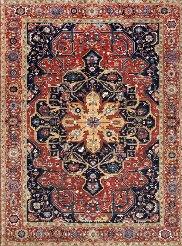 10' 02" x 13' 09" Wool Hand Knotted Rug- 6623 - Image 2