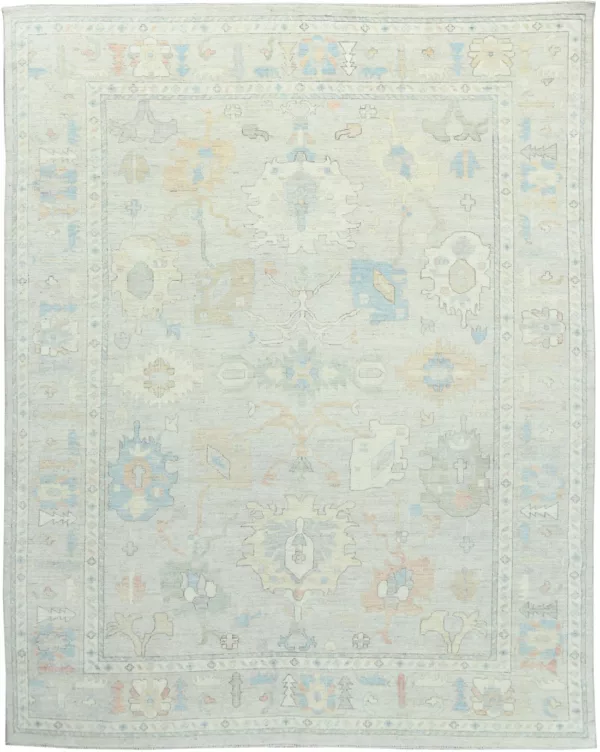 9' 09" x 13' 09" Oushak Collection Pakistani Rug