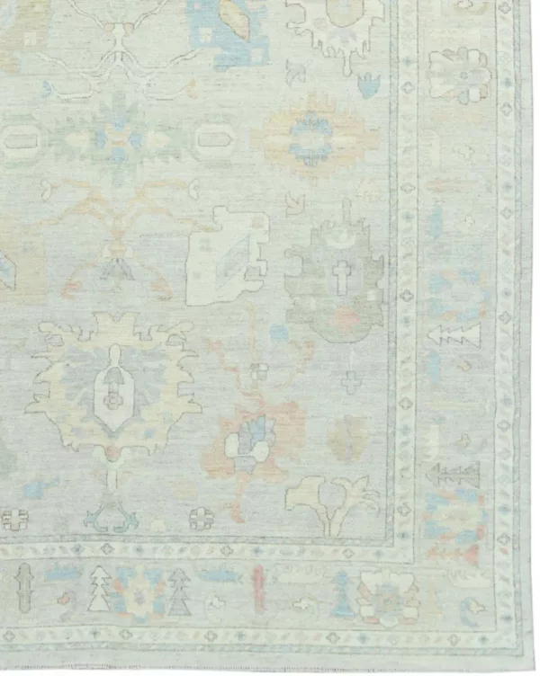 9' 09" x 13' 09" Oushak Collection Pakistani Rug - Image 2