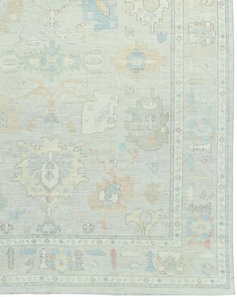 9' 09" x 13' 09" Oushak Collection Pakistani Rug