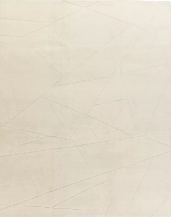 9' 00" x 12' 00" Fractal White Rug- 6596 - Image 2