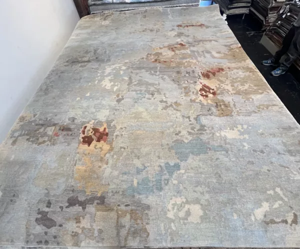 Nepali Hand-Knotted Wool Modern Rug 9'00" x 11'10"