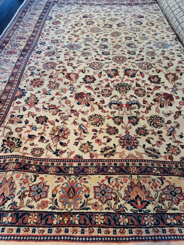 Persian Hand-Knotted Wool Tabriz Rug 8'10" x 11'09"