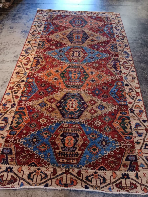 6' 00" x 12' 00" Chobi Hand knotted Rug