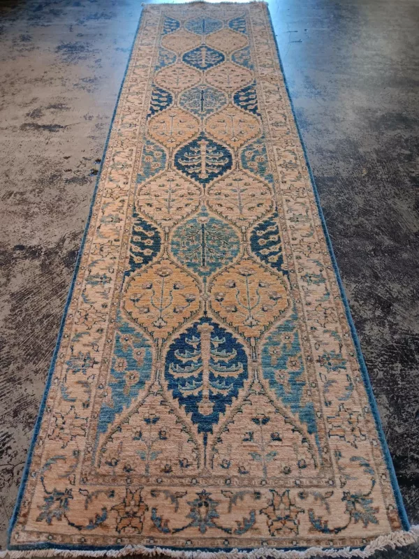 2' 09" x 10' 04" Wool Chobi Rug