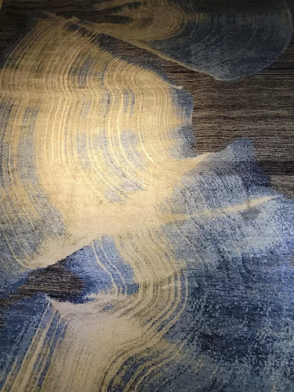 8' 11" x 12' 03" Silk Hand Knotted Rug - Image 2