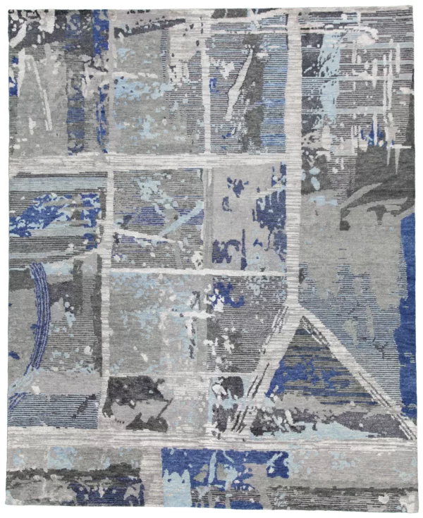 8' 00" x 10' 00" Wool hand knotted Tibetan Weave Rug