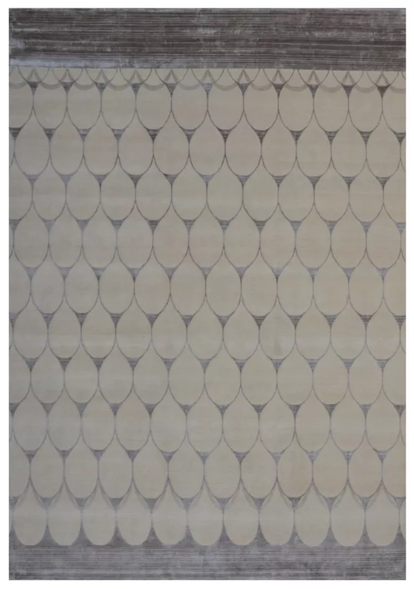 9' 11" x 14' 00"  Wool And Viscose Tibetan Rug