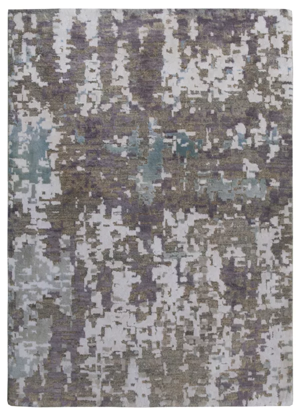 9' 11" x 14' 02" Indigo Collection Wool & Silk Rug – Hand Knotted in Pakistan