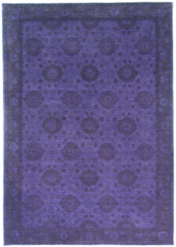 6' 00" x 8' 08" Overdyed Wool – Indigo Collection Rug