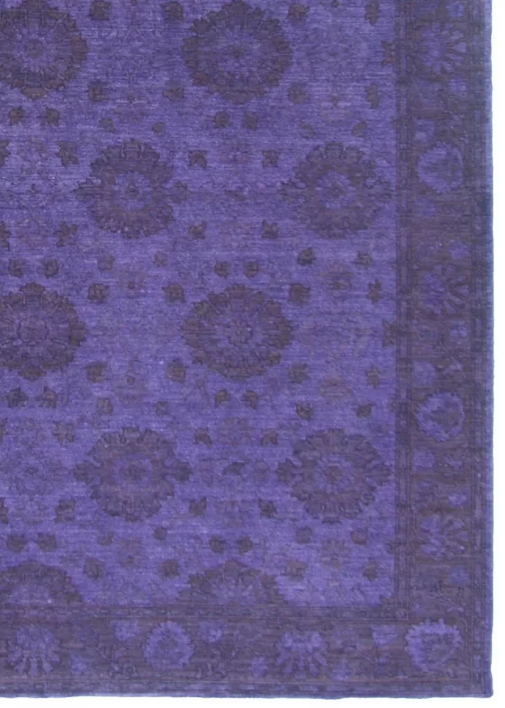 6' 00" x 8' 08" Overdyed Wool – Indigo Collection Rug