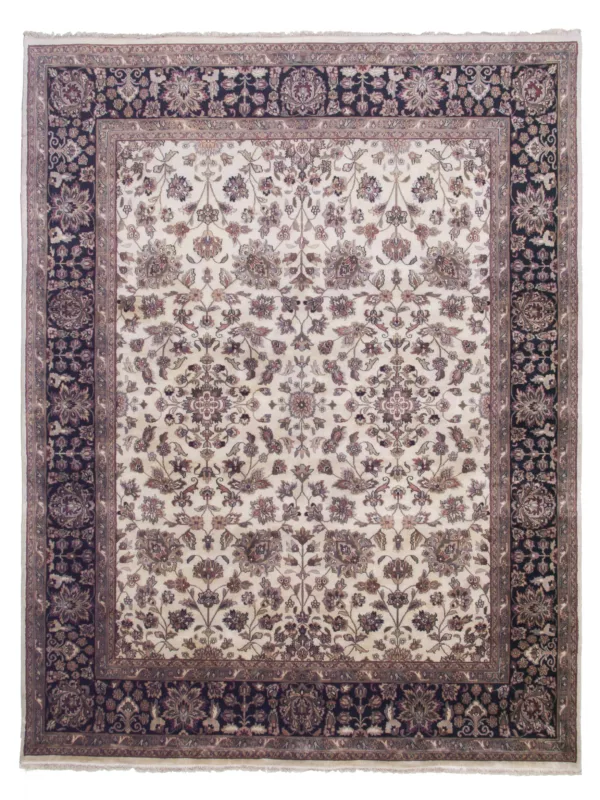 7' 09" x 10' 01" Wool Traditional Kashan Rug