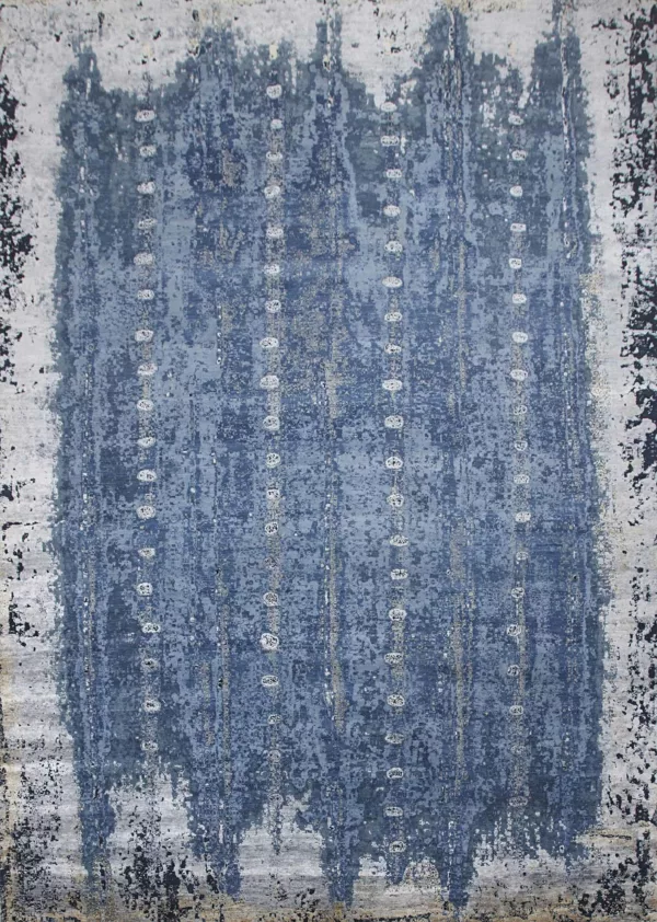 7' 11" x 10' 02" Emerald Collection – Wool & Silk Hand Knotted Rug