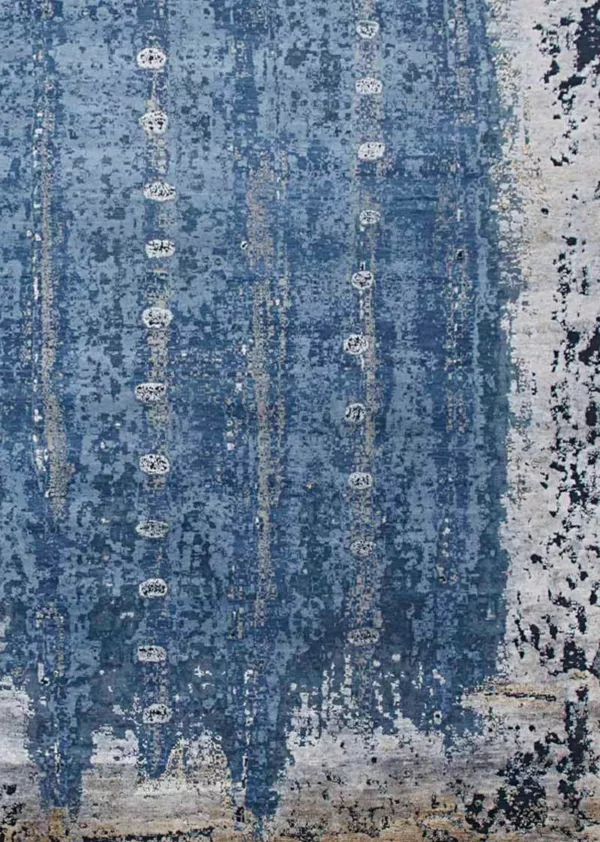 7' 11" x 10' 02" Emerald Collection – Wool & Silk Hand Knotted Rug - Image 2