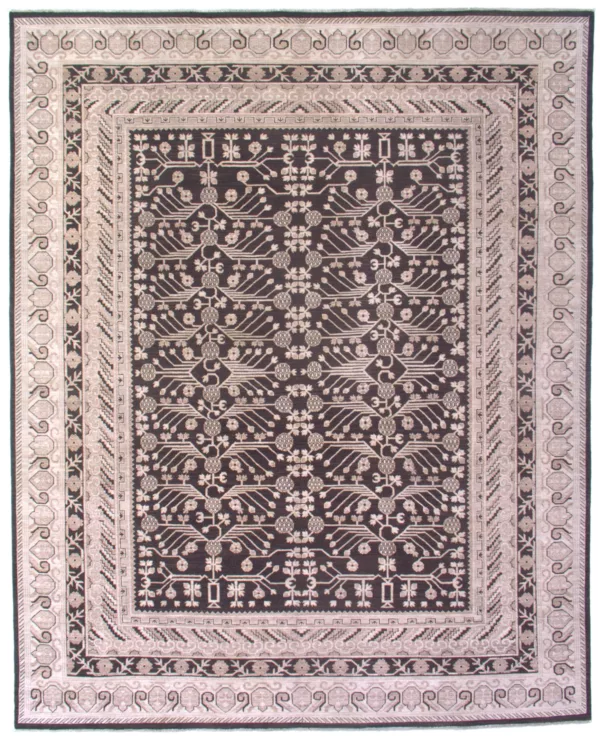 7' 11" x 9' 11" Wool Indigo Rug Collection