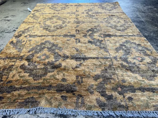 5' 03" x 7' 06" Indo Jute hand knotted  Rug