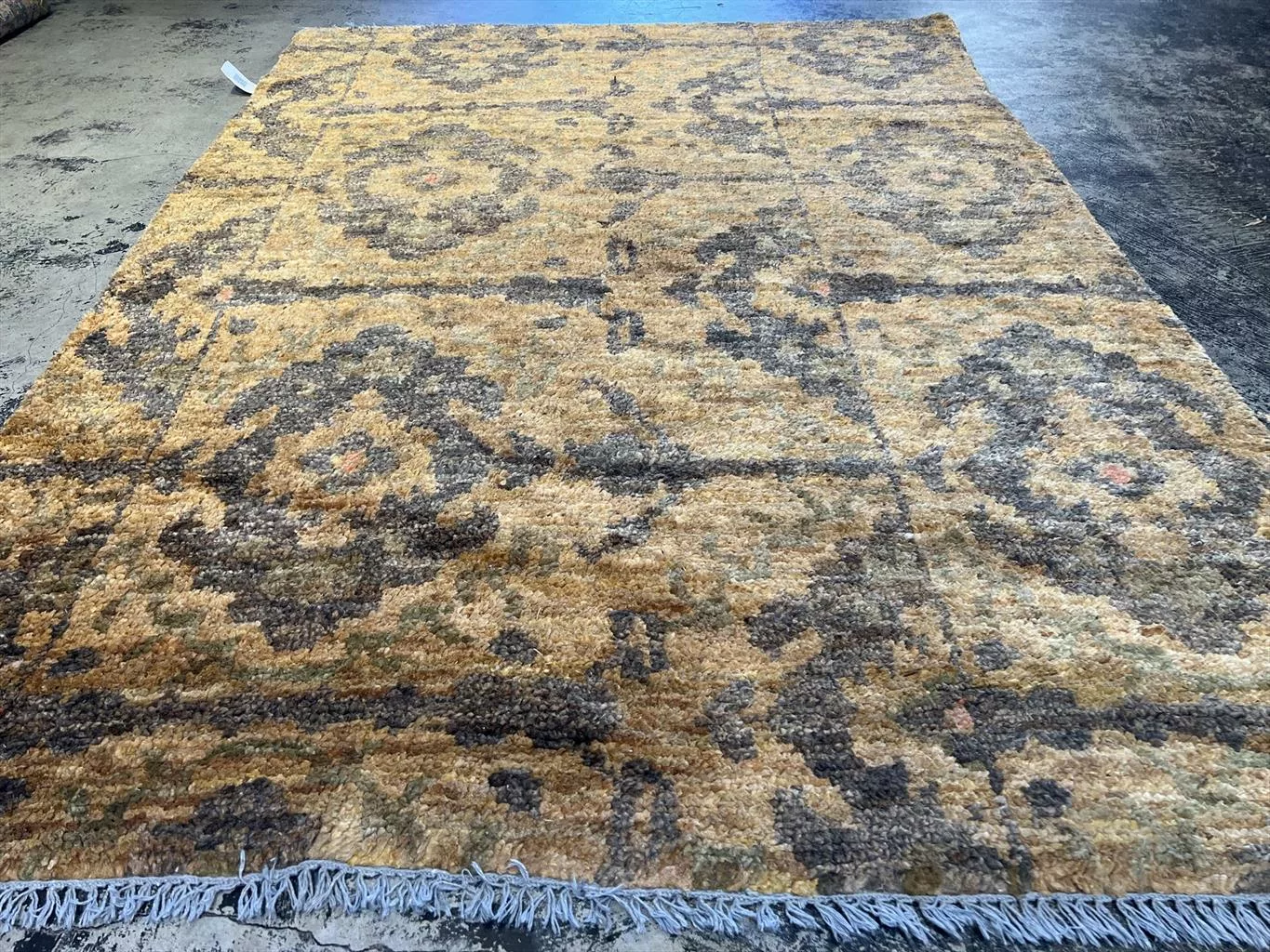 5' 03" x 7' 06" Indo Jute hand knotted  Rug