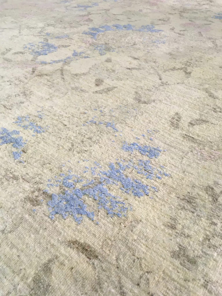 8' 00" x 9' 11" – Indigo Collection Wool & Silk Rug from Pakistan