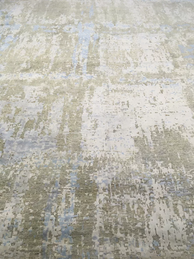 9' 11" x 14' 02" Indigo Collection Wool & Silk Rug – Hand Knotted in Pakistan