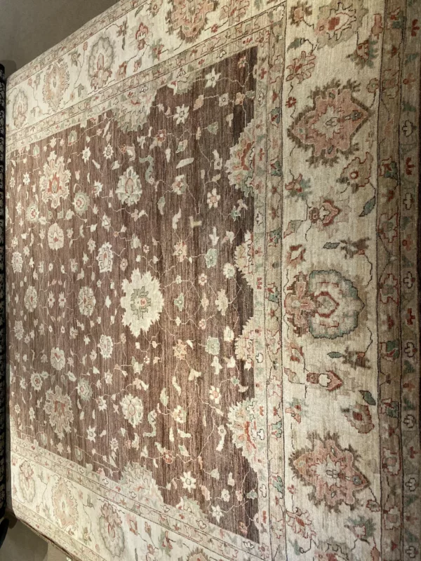 9' 00" x 12' 03" PVD Kazak Wool Rug – Hand Knotted in Pakistan