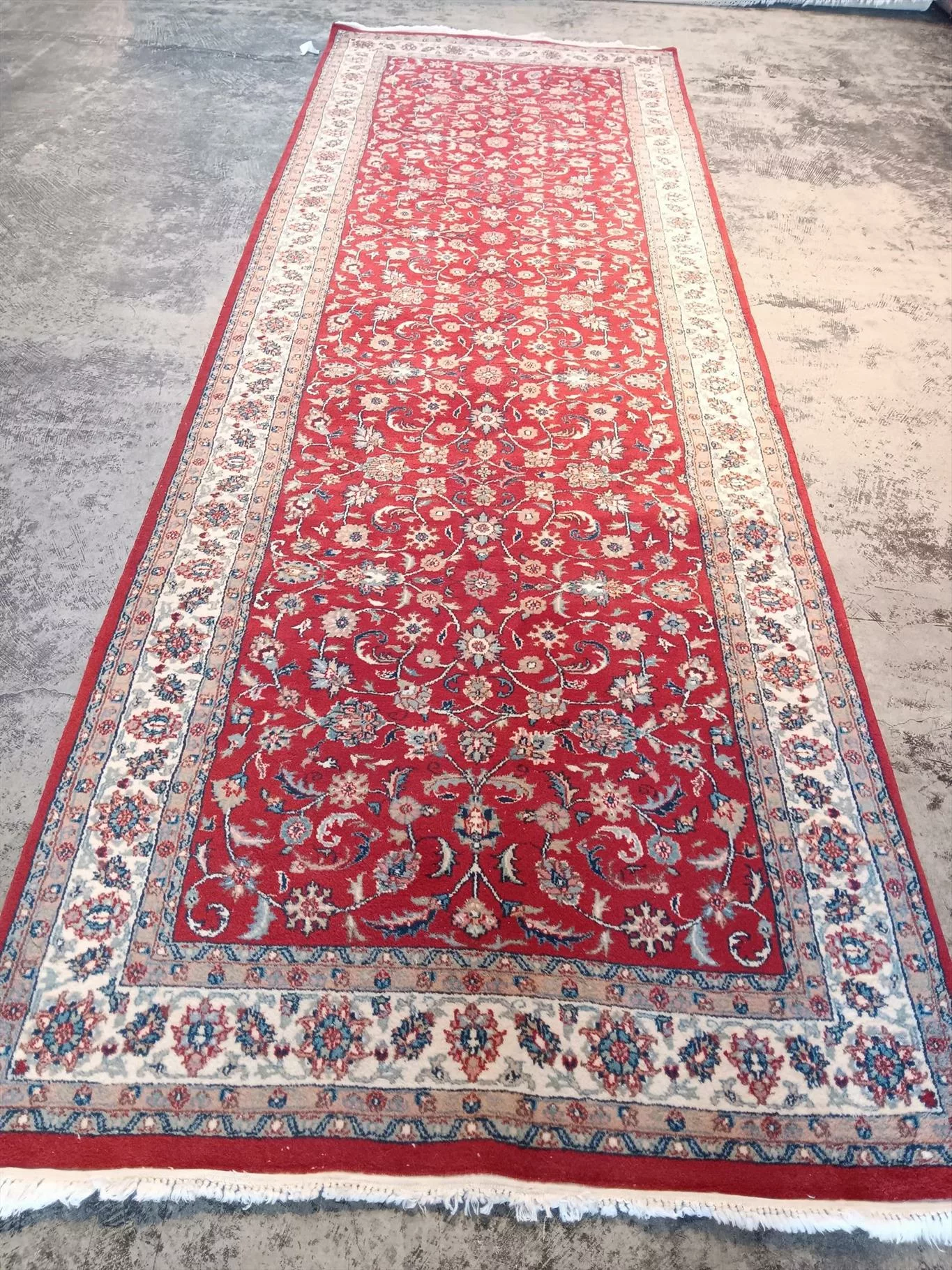 4' 00" x 12' 00" Indo Kashan Rug