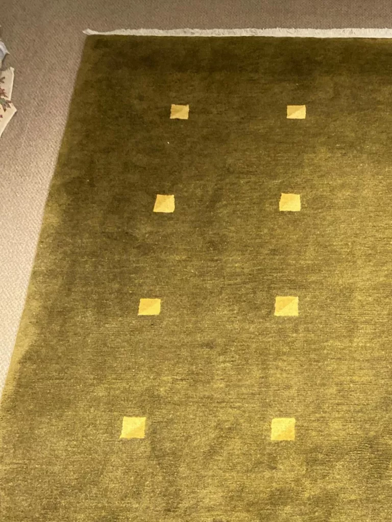 5' 09" x 8' 09" Modern Indian Wool Rug – Hand Knotted