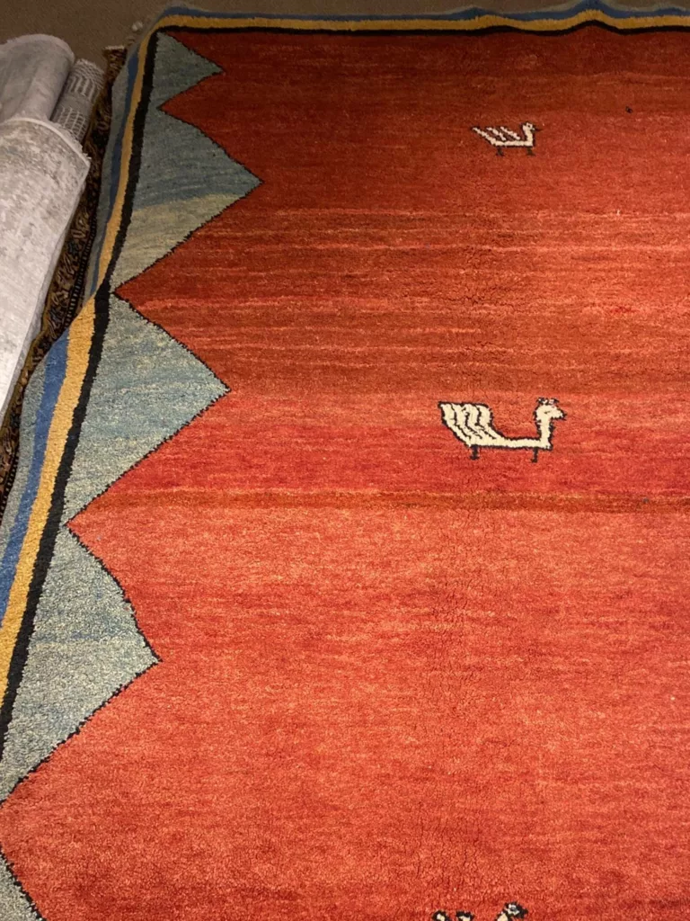 6' 06" x 9' 02" Persian Gabbeh Wool Rug – Hand Knotted